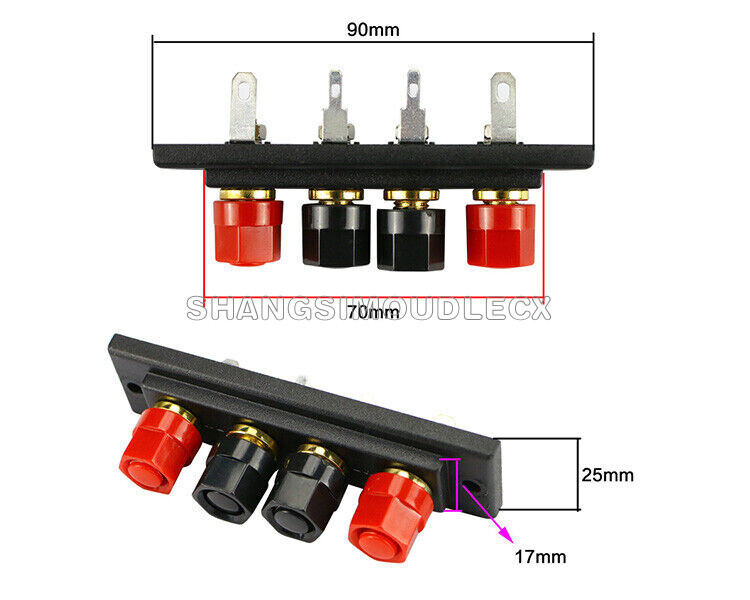 Speaker Amplifier Chassis Terminal Output Four-Position Terminal Soundbox-