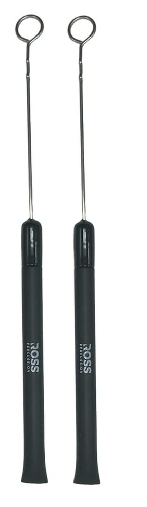 ROSS Percussion Retractable Wire Drum Brushes Adjustable Spread Jazz Acoustic...