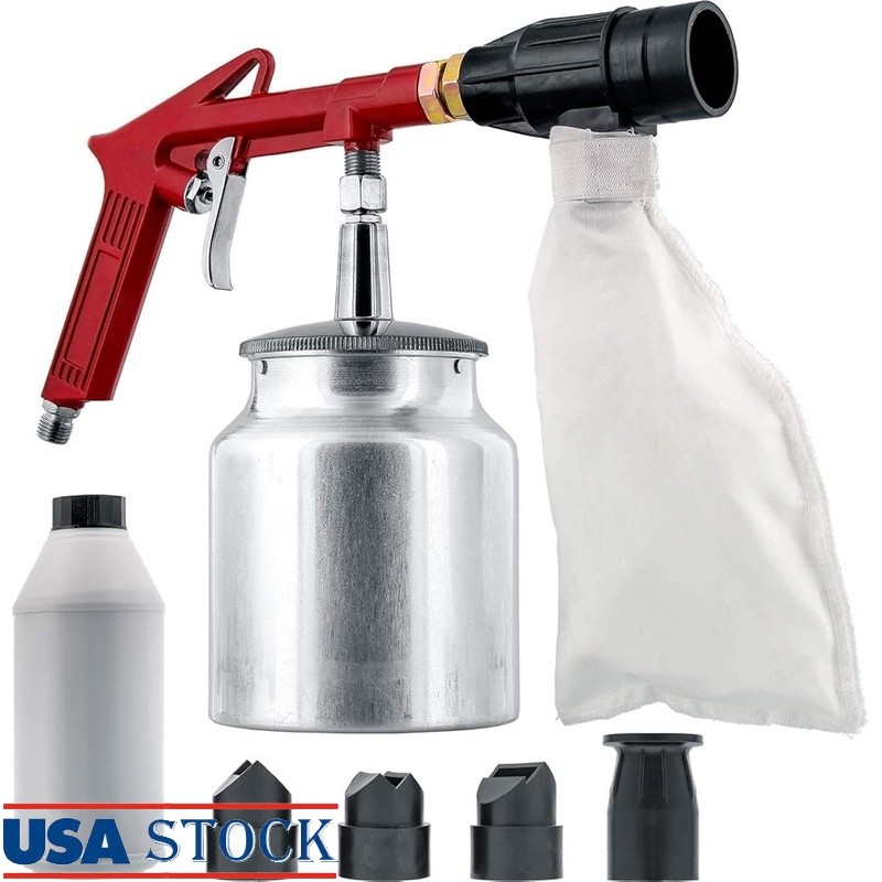 Precision Sand Blaster Kit W/ Nozzle Set Rust Removal & Surface Preparation New
