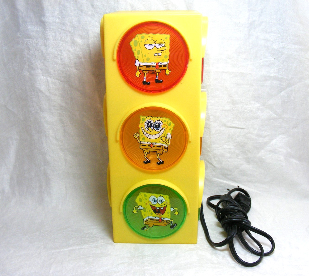 2005 Spongebob Stoplight Nightlight Decoration Model 5094 A-3