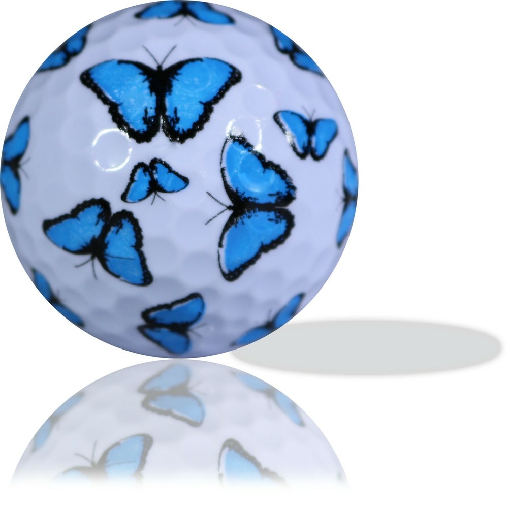 Blue Butterfly Fullwrap Golf Balls - Great Gift Idea!