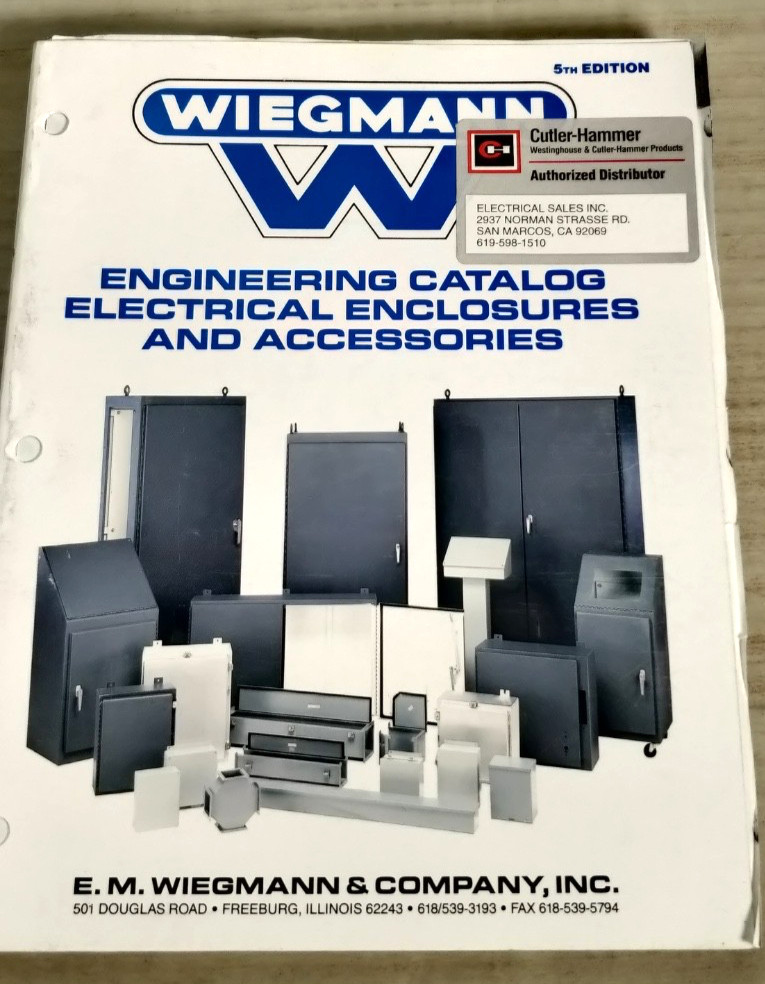 WIEGMANN engineering  Catalog 5th edition electrical enclosures C2