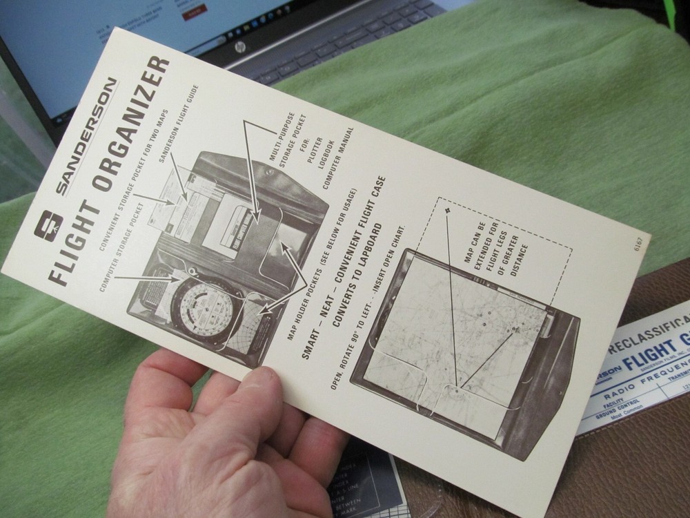 Sanderson Flight Organizer Packet - Flight Computer SC-1B & More - NICE