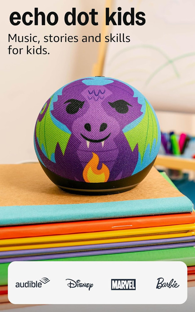 Amazon Echo Dot Kids (Newest Model) - Dragon