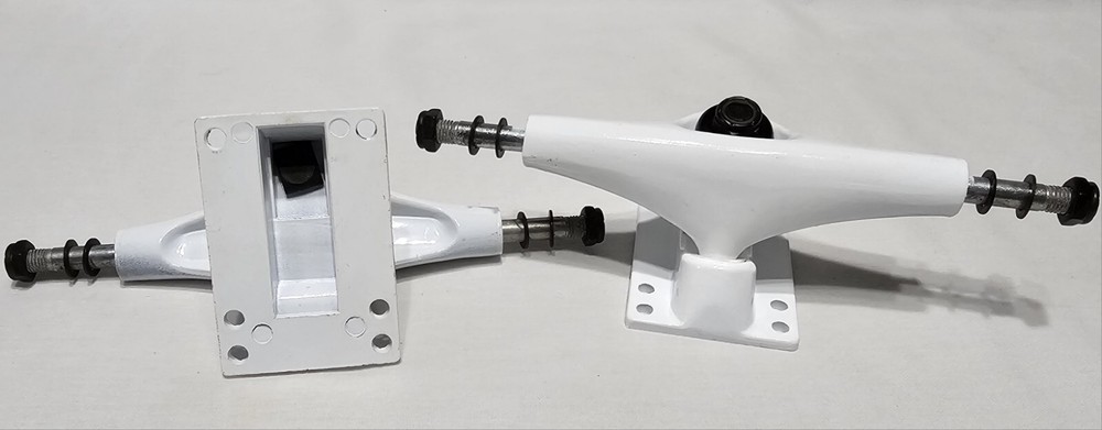 White Skateboard Trucks Unbranded
