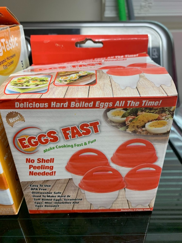 Egg-Tastic Microwave Egg Cooker & Poacher + Eggies + eggs fast