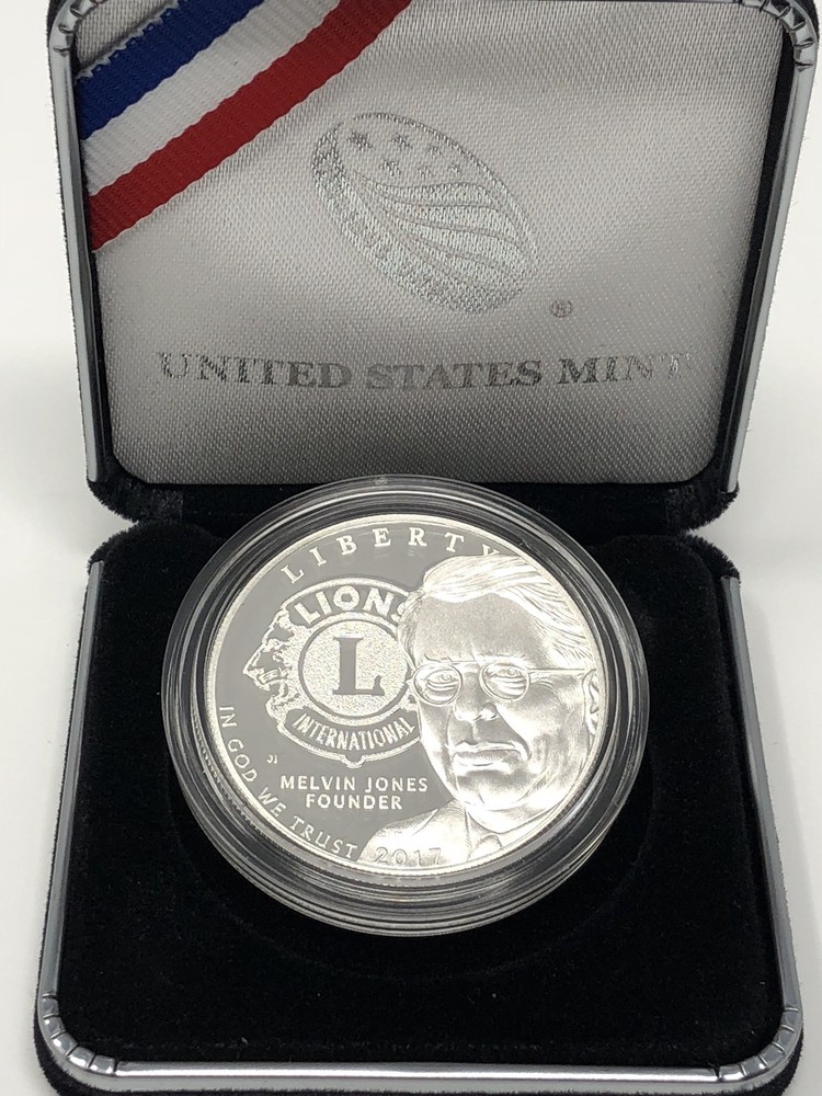 2017 Lions Club Centennial Proof Silver Dollar