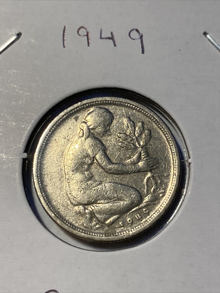 1949 Germany 50 Phenning Coin B4
