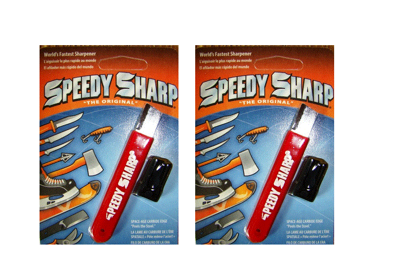 "The Original" Speedy Sharp Carbide Sharpener, Knife Sharpener, red( 2 pack)