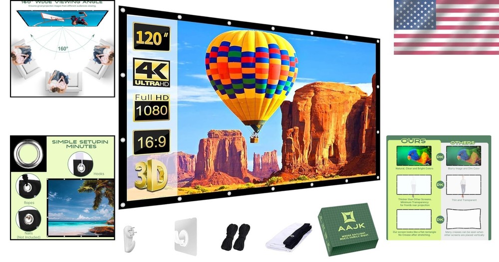 Double Sided Projection Screen for Outdoor Indoor