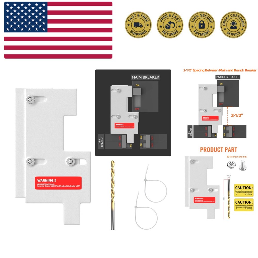 Generator Interlock Kit Compatible with GE General Electeric 150 or 200 Amp P...