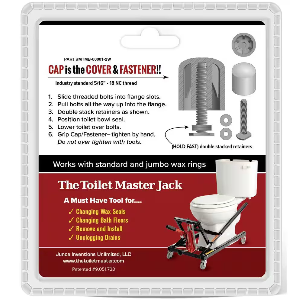 Metal Toilet Master Bolts (6-Pack)