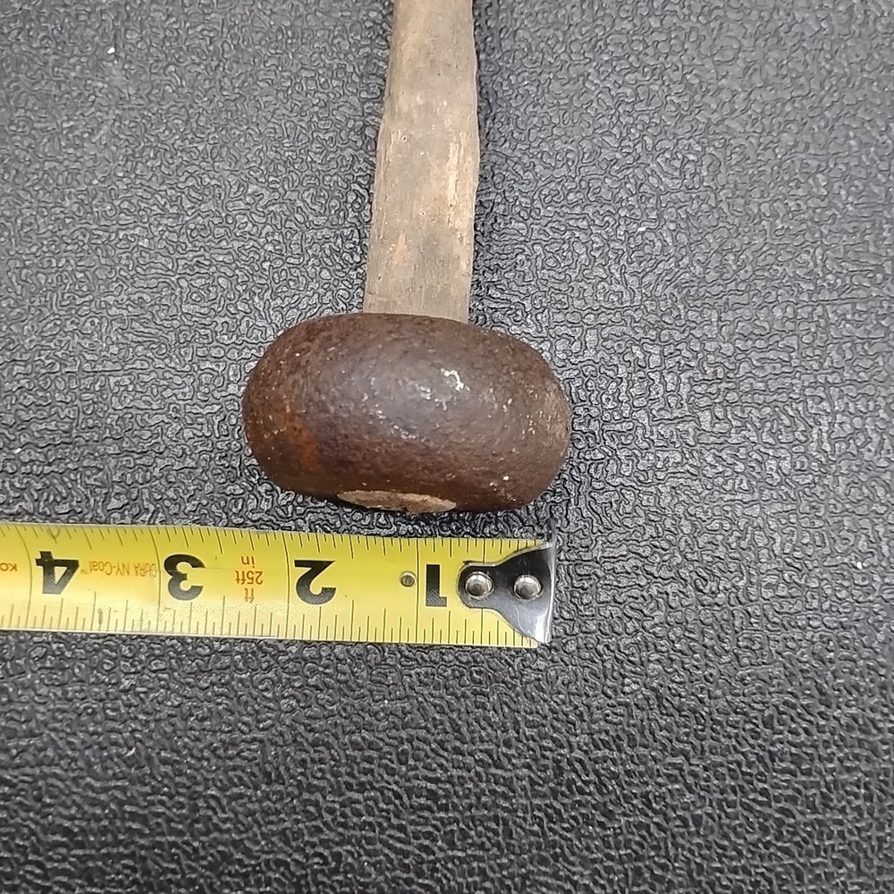 Antique Macadamizing Knapping Napping Rock Stone Dressing Hammer