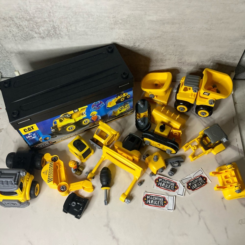 CAT Machine Maker Junior Operator Multi Machines 18 Plus Pieces Construction
