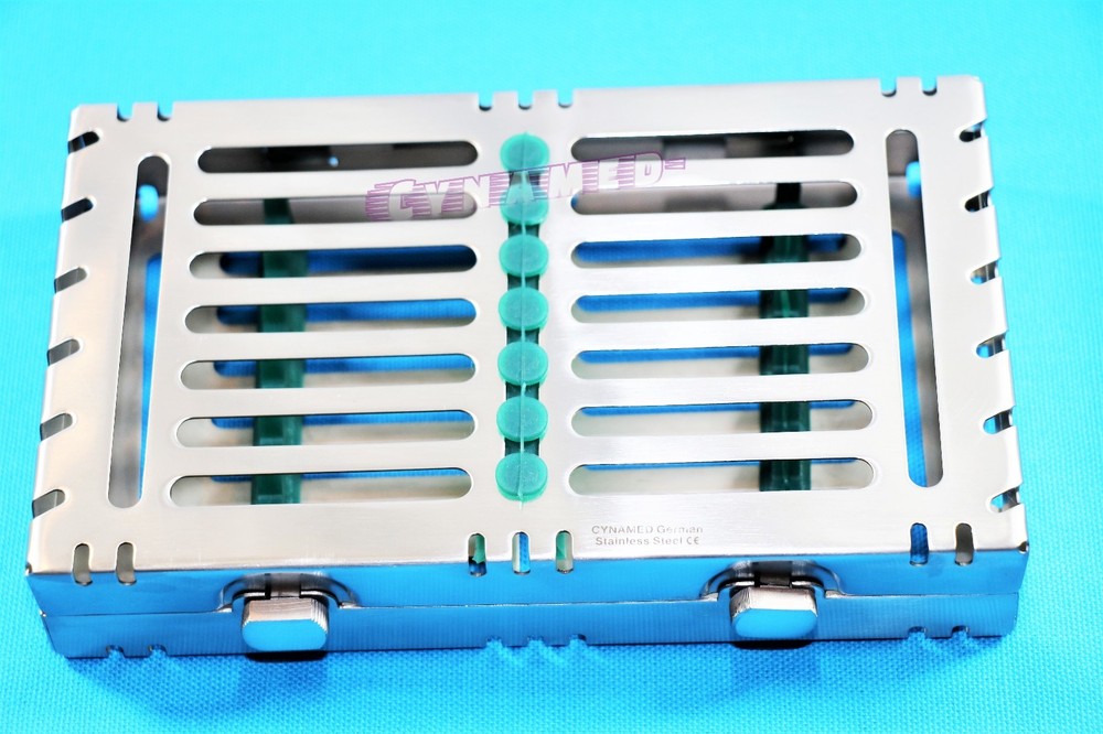 5PCS STERILIZATION CASSETTE FOR 7 INSTRUMENTS GERMAN PREMIUM 2 BUTTON DETACHABLE