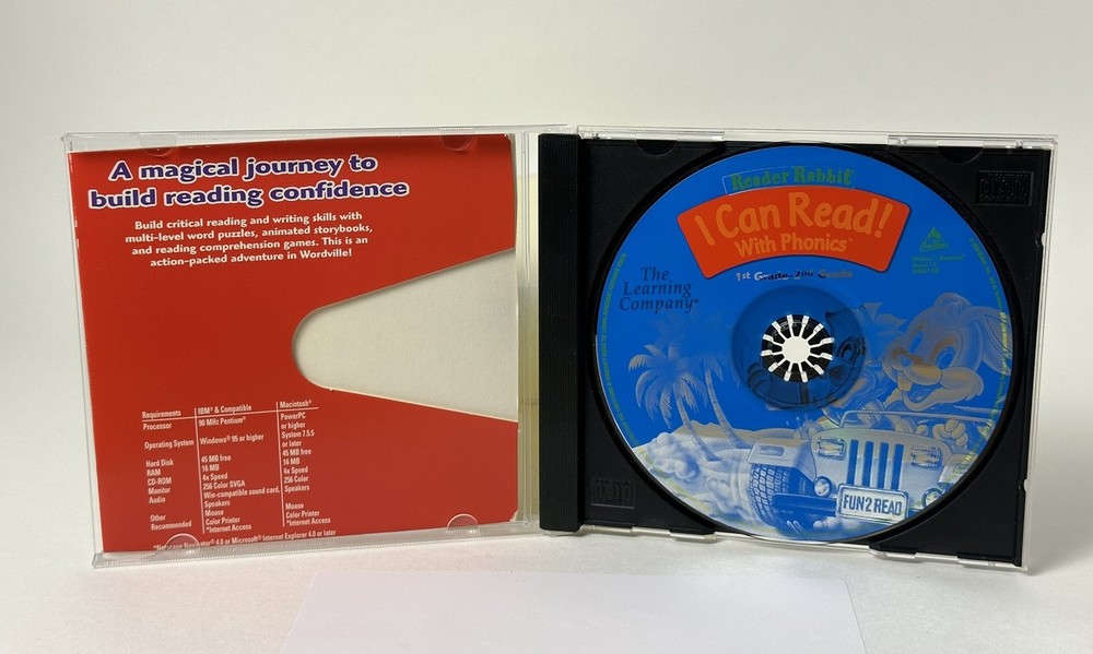 Learning Company Reader Rabbit - I Can Read! With Phonics (PC /Mac, 2000) Tested