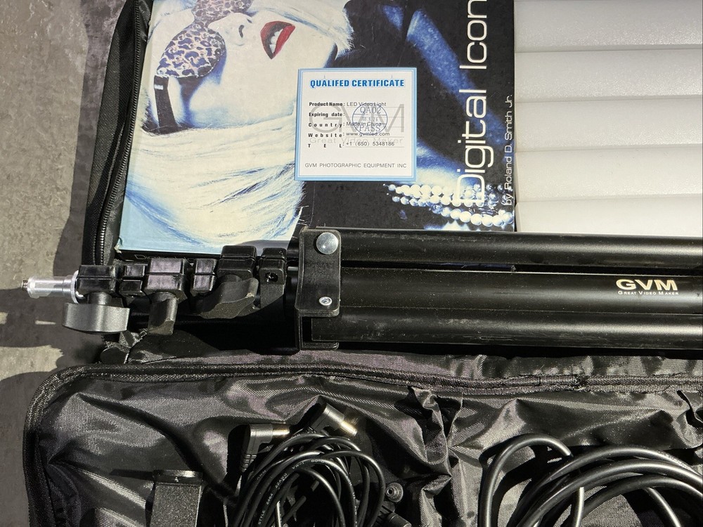 Great Video Maker 90W LED Video Light It with Light Stand & Book, No Ring Light