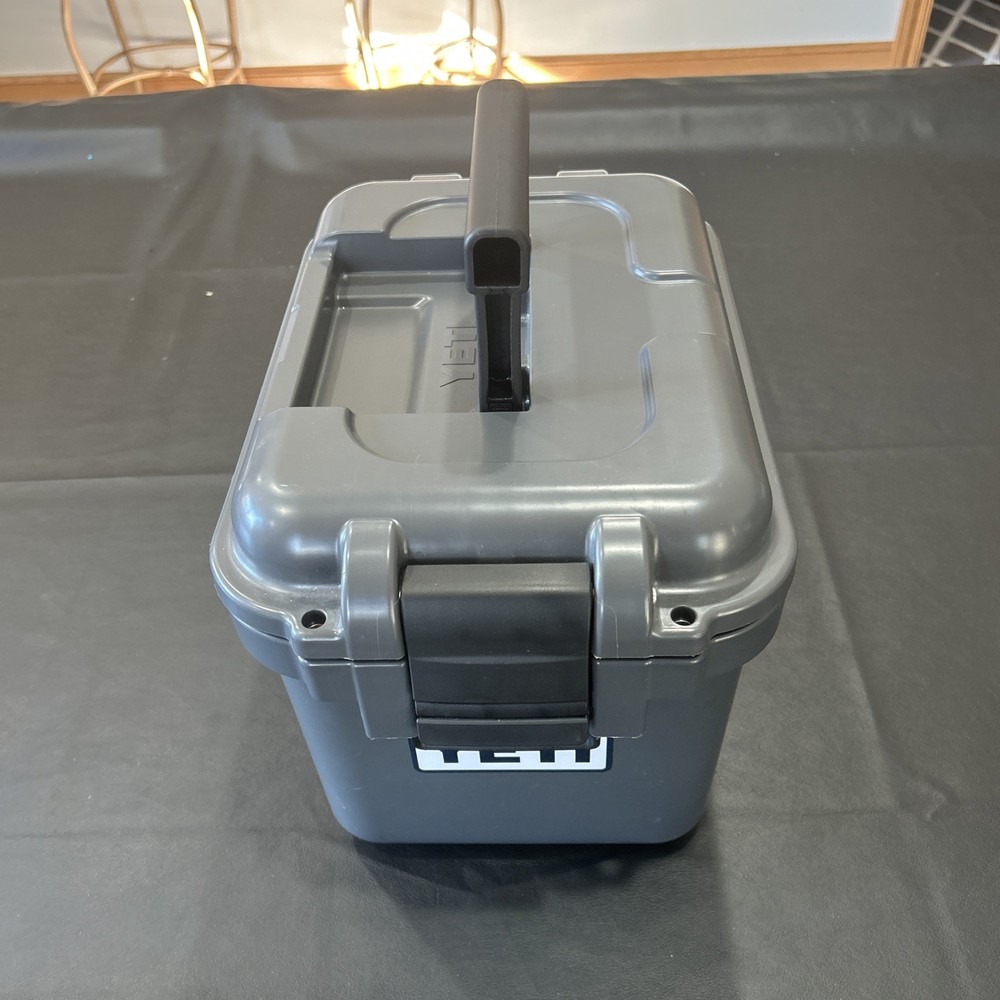 Yeti LoadOut GoBox 15 Gear Case, Charcoal - LipGrip Handles. Solid Shape!