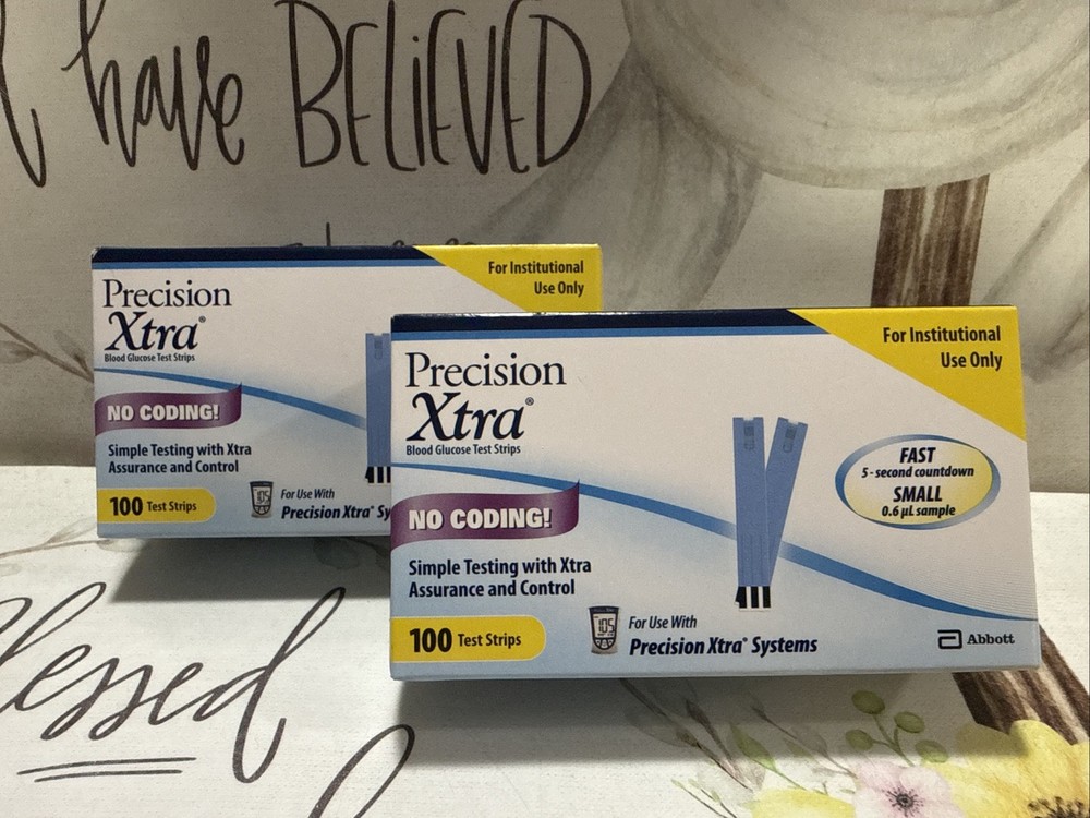 Precisión Xtra No Coding 100 Test Strips 2Pack Exp:05/31/26