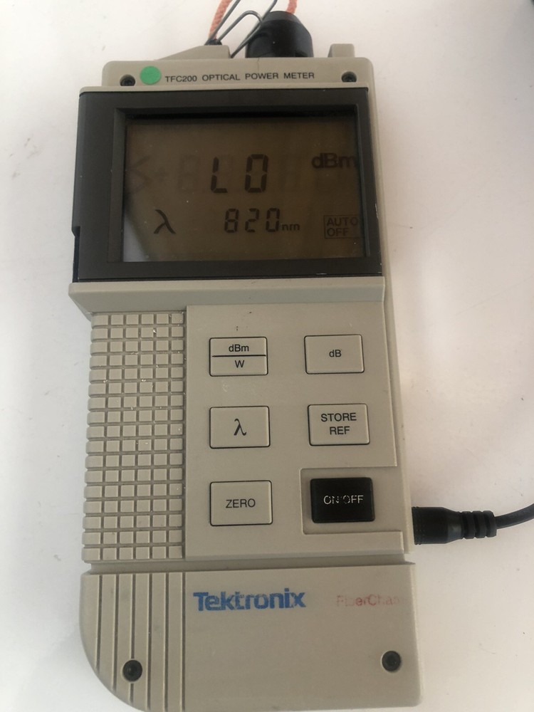 Tektronix TFC200 Optical Power Meter, Power-on