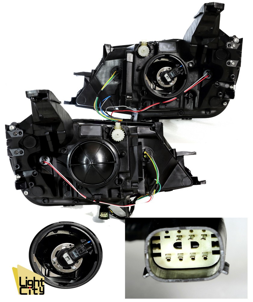 [Halogen w/ Bulb] For 2015-2020 Impala Projector Headlight Combo RH+LH