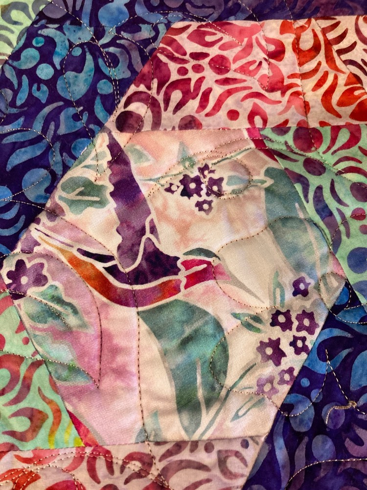 May Hummingbird Haven Quilted Table Topper