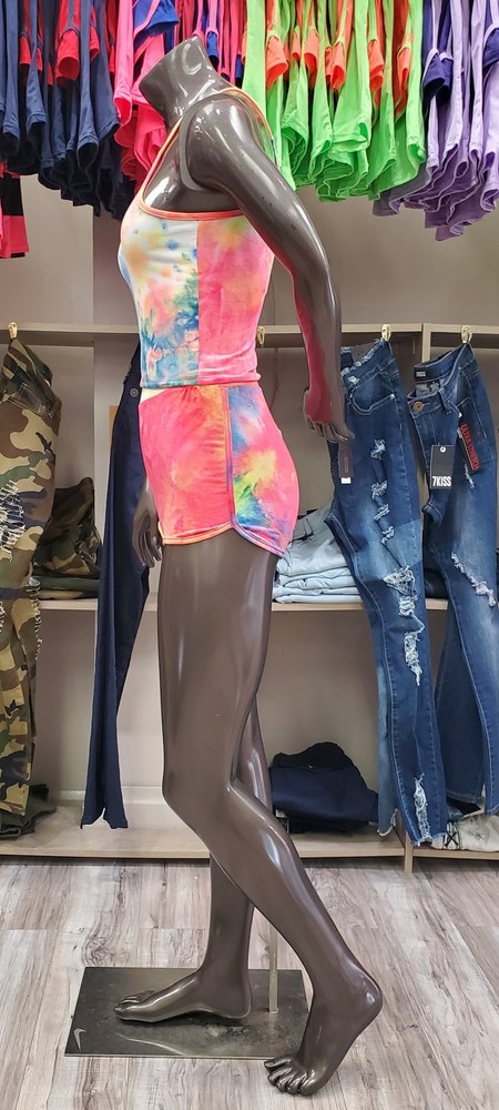 REDFOX TIE DYE 2PC SHORTS SET (MULTI)