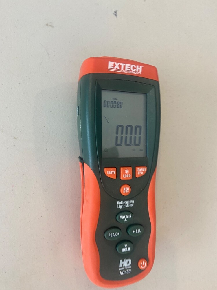 EXTECH HD450 Light Meter Heavy Duty, With PC Interface In Case - Excellent