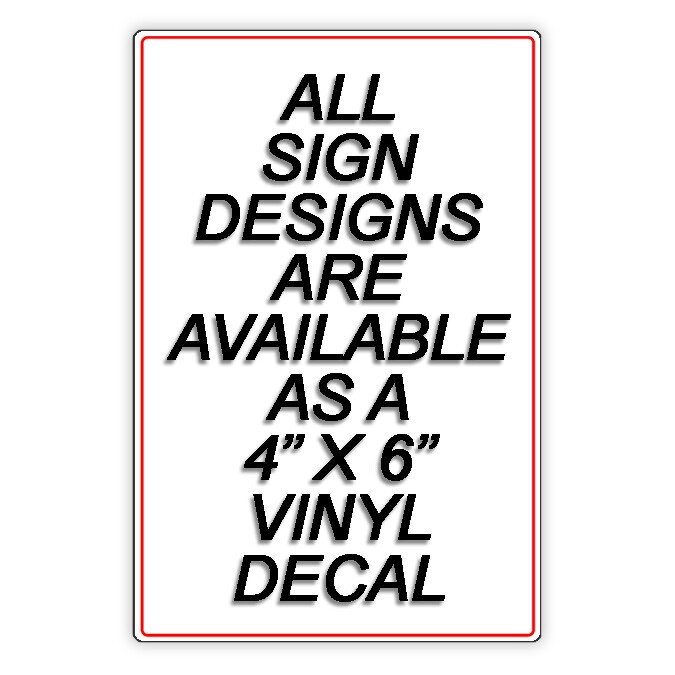 No Trespassing Violators Will Be Prosecuted Sign Or Decal 6 SIZES security cctv