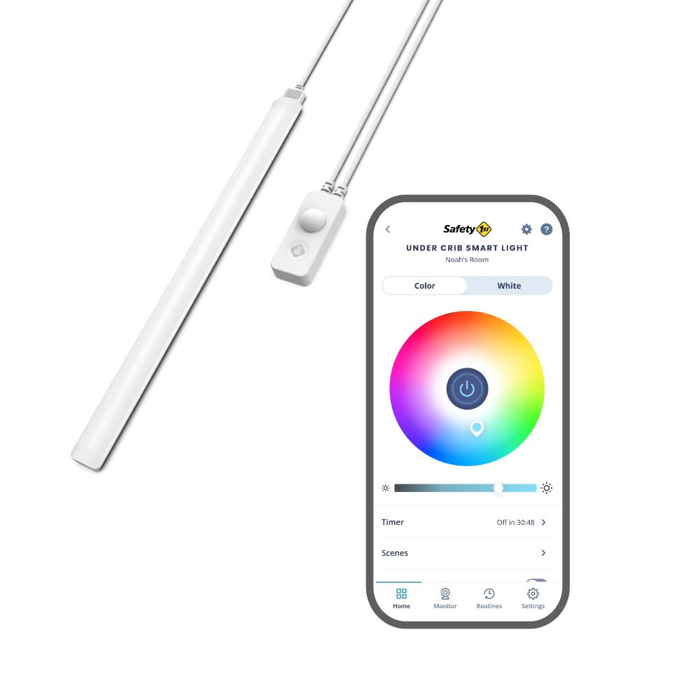 Connected under Crib Smart Light — Motion Activated Night Light, Dimmable and Fu