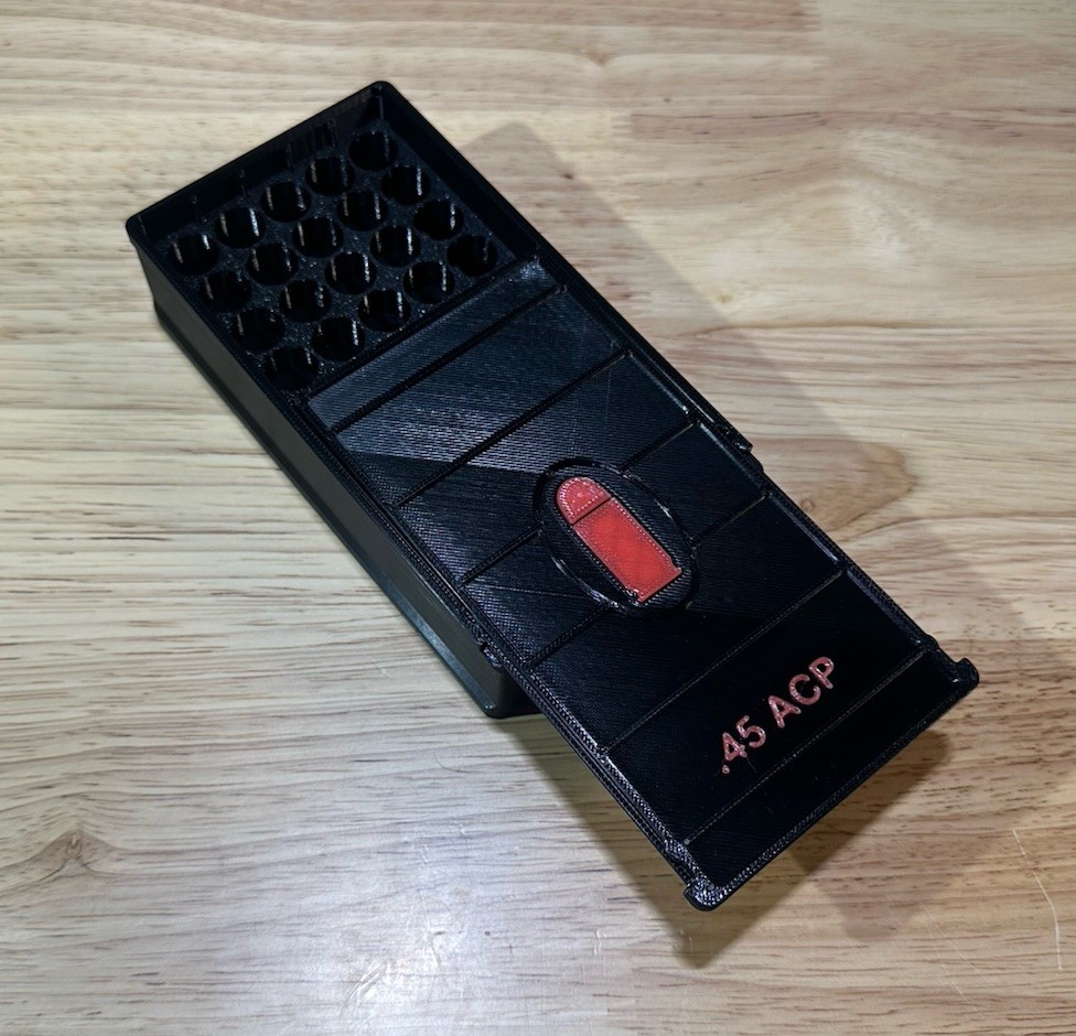 .45 ACP Auto Ammo Box 50rd Capacity (3 Pack)