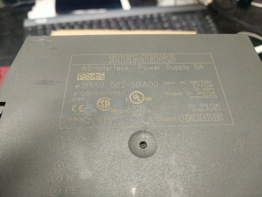 Siemens 3RX9501-0BA00 AS Interface Power Supply