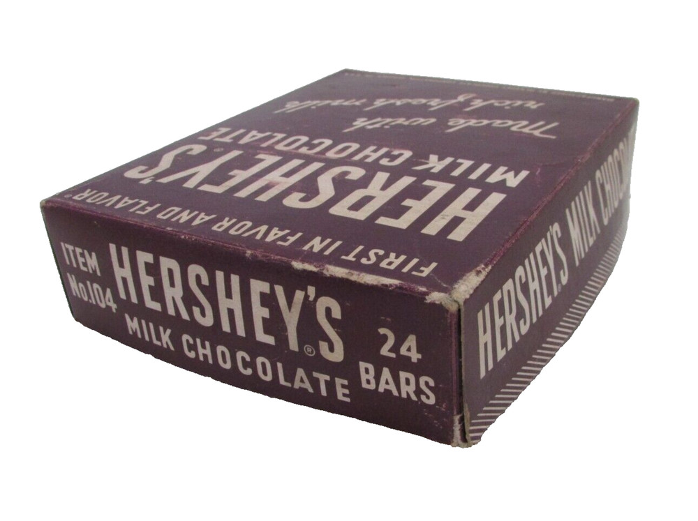 VINTAGE HERSHEY'S MILK CHOCOLATE ORIGINAL BOX (EMPTY)