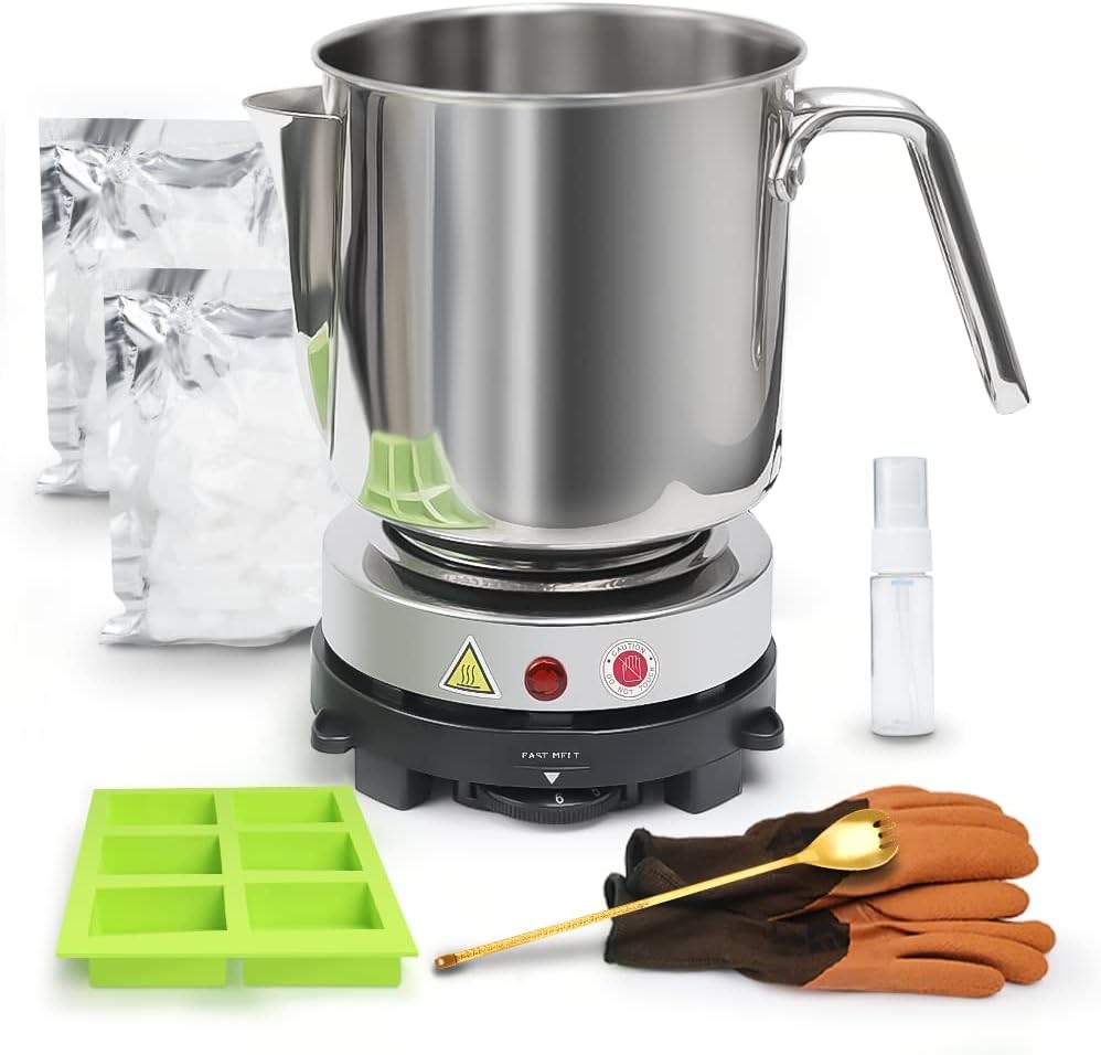 Fast METL Soap Making Kit with Electronic Hot Plate Basic DIY Soap Making