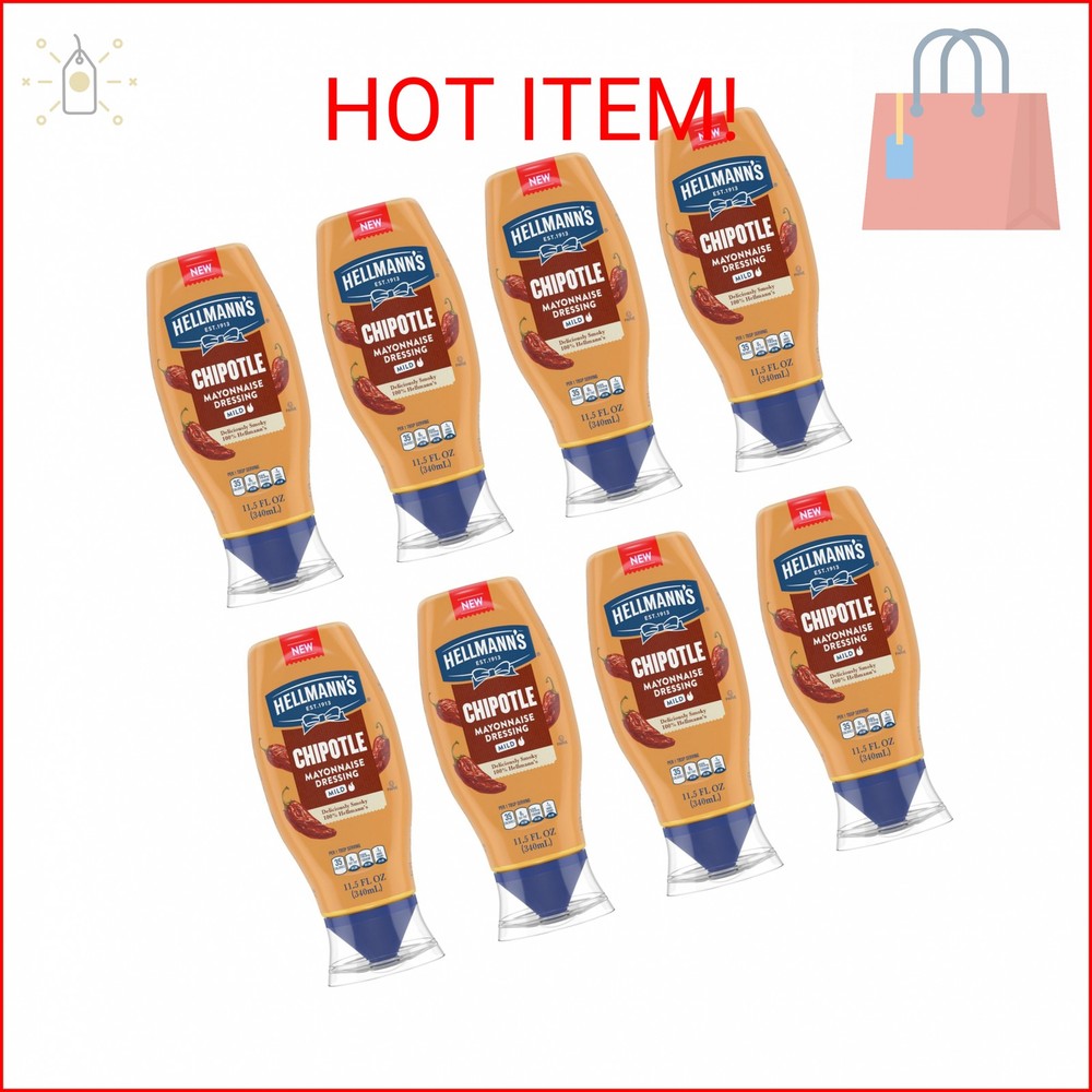 Hellmann's Mayonnaise Dressing 8 Count Mild Chipotle 11.5 oz