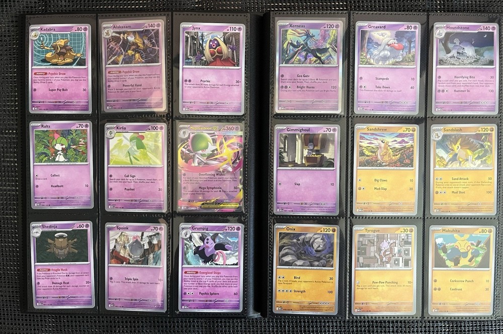 Mega Evolution Complete Base Set C/UC/R and EX 1-132 Binder Included.