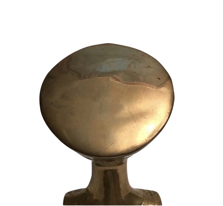 Vintage Solid Brass Nefertiti Bust Hand Made In India
