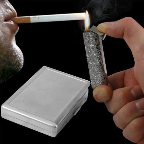 I'm Not Crazy Reality Different 100's Size Cigarette Case with lighter Wallet