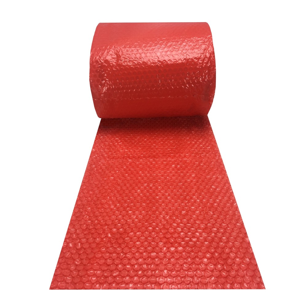 UBMOVE Small Red Bubble Cushioning Roll Size 3/16" Bubbles 12" x 180'