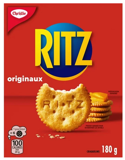 Ritz Canada Original Crackers, 180g (3 Pack)