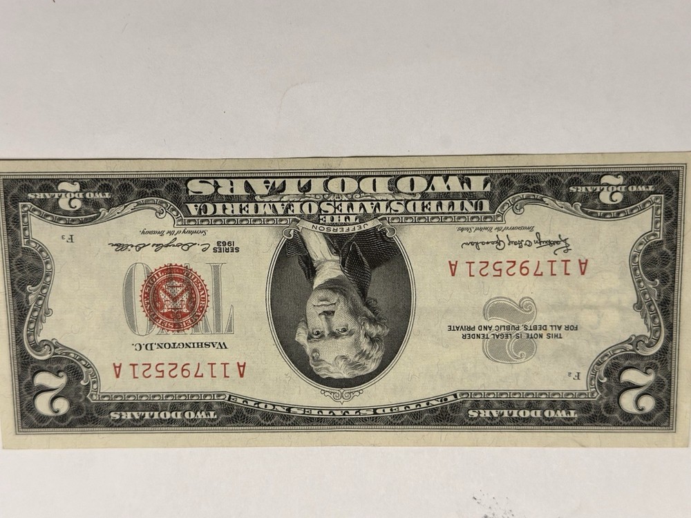 1963A ..AU CRISPY $2 RED SEAL U.S. NOTE D105