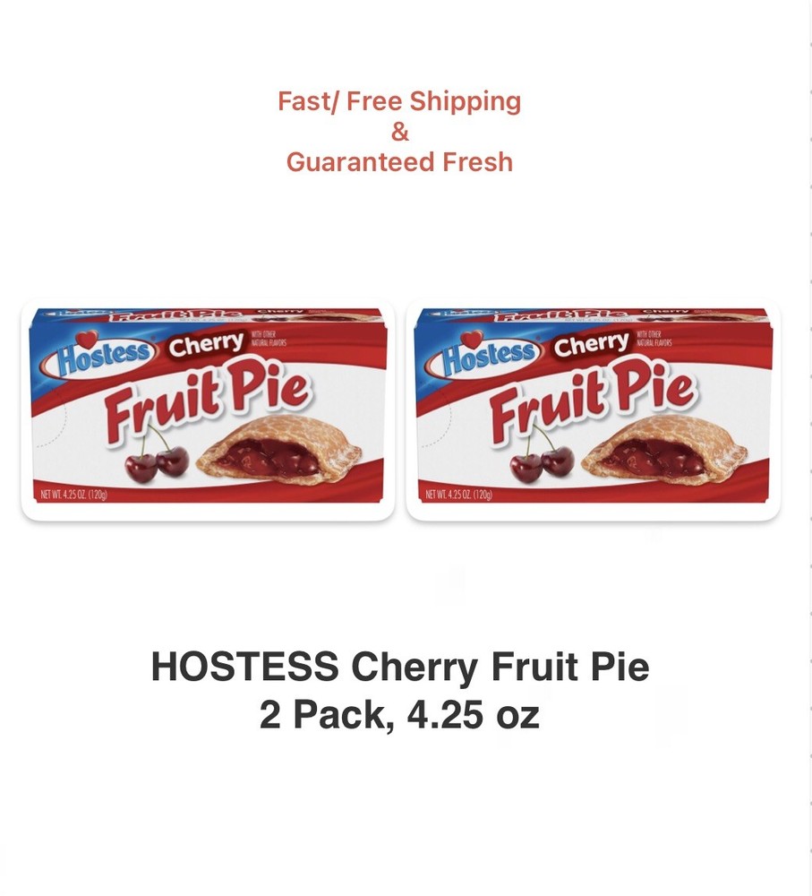 Hostess Cherry Fruit Pies, 2 Pack, 4.25oz
