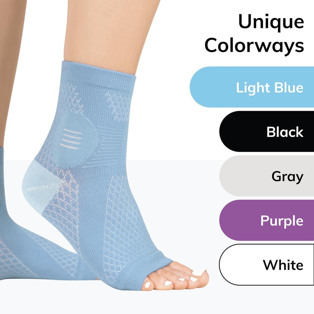 BraceAbility Neuropathy Socks (Pair) - Peripheral Neuritis Compression Diabetic