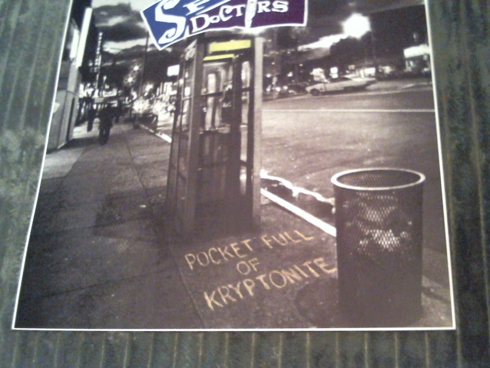 1992 SPIN DOCTORS - KRYPTONITE - ALBUM FLAT DOUBLE SIDED PROMO DISPLAY POSTER