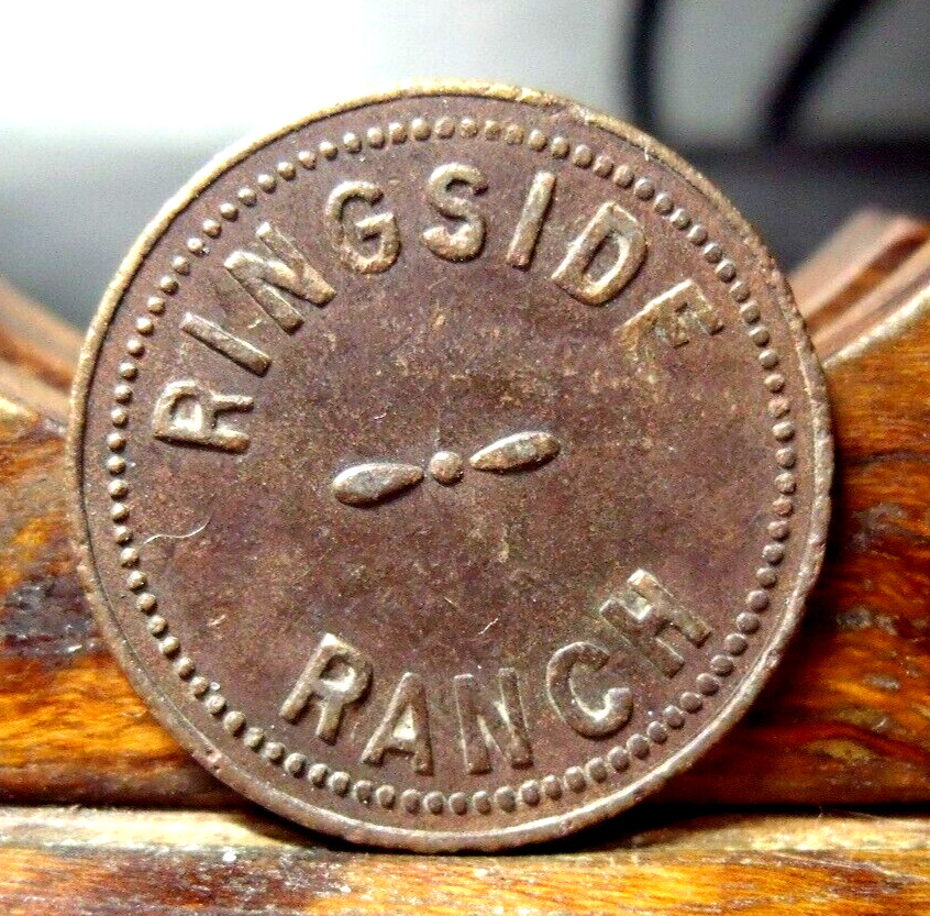RING SIDE RANCH  GOOD FOR 5 CENTS IN DRINKS TOKEN
