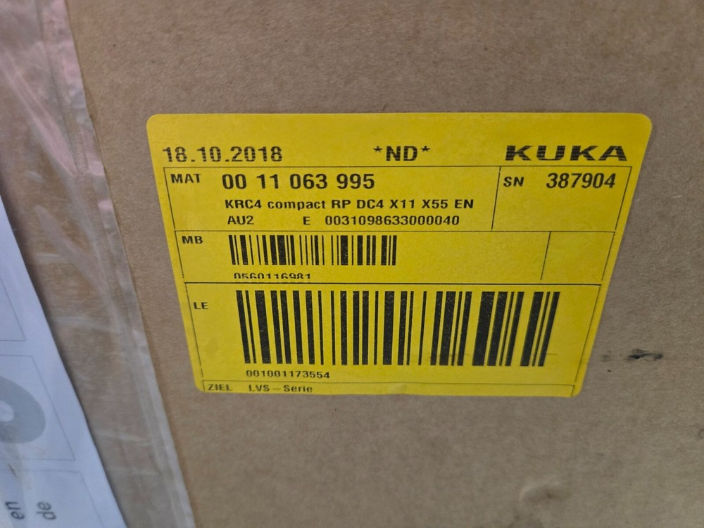 Kuka KRC4 Compact Controller w/ Recovery USB Stick New unit