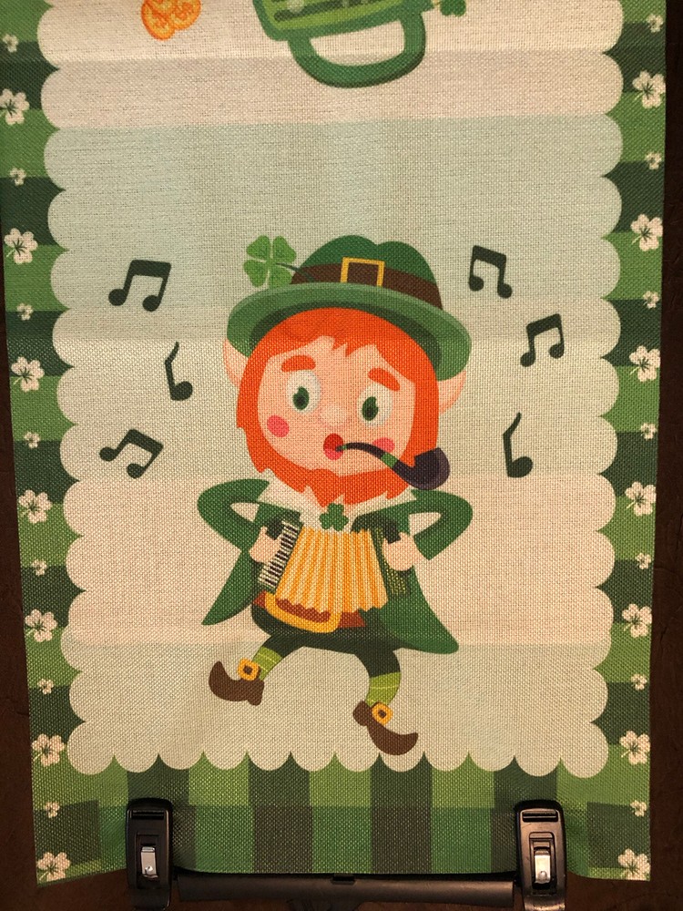 St. Patrick’s Day Table Runner Love Beer Leprechauns •Canvas •One-Sided