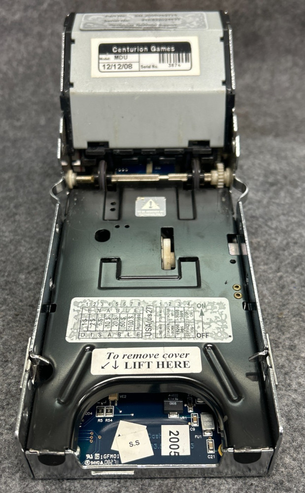 CASHCODE BILL VALIDATOR W/STACKER SM-2005US2715 12V DC 20A