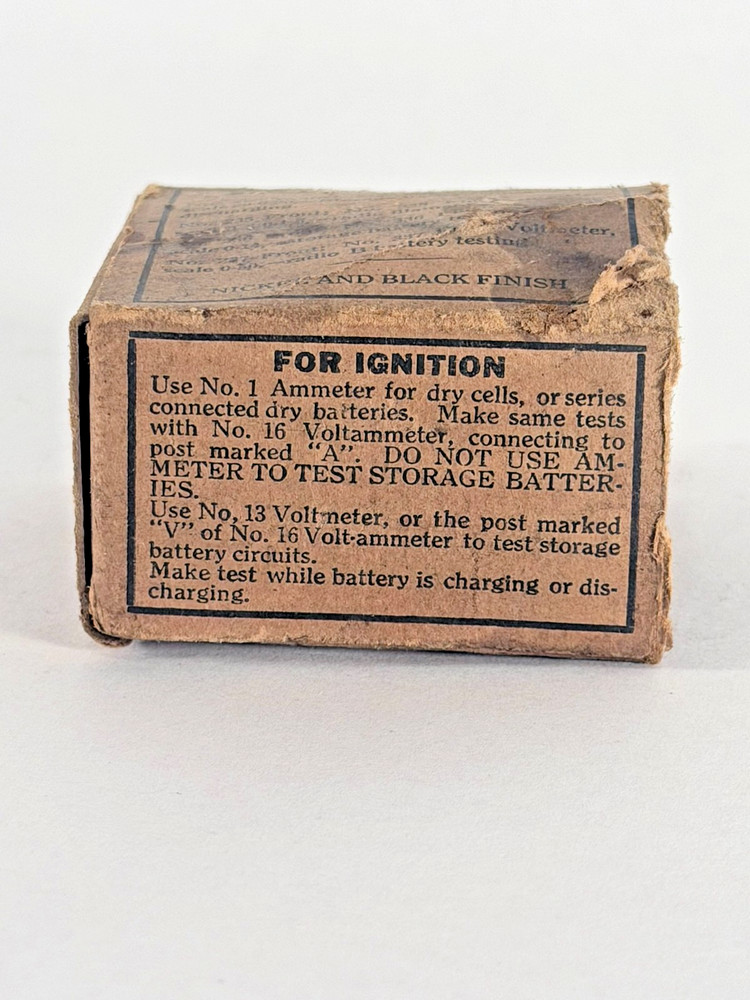Vintage Battery Voltmeter Panel Meter w/ Box | Radio & Auto Testing c.1920s-30s