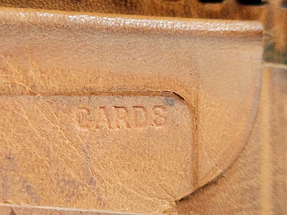 Leather Worker Project Tooled Wallet Leaf & Floral Design Needs Love READ